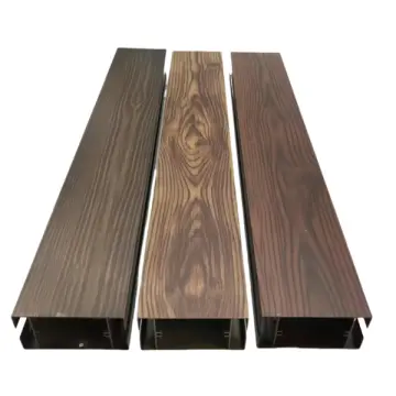 Wood Grain Extrusion Aluminum Profile for Aluminum Window Frame