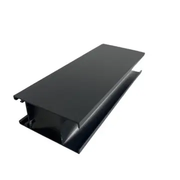 Powder Coating Black Aluminum Profile 6063 for Windows and Building Material