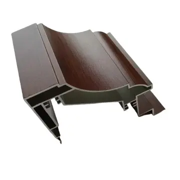 Colorful Imitation Grain Aluminum Extrusion Profile for Sliding Interior Window Door Decoration